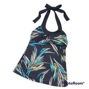 Studio 1940 Halter Bra-Top Tropical Vacation Cruise Wear - Size Small